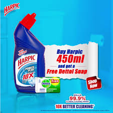 HARPIC ACTIVE FRESH 450ML WITH DETTOL SOAP