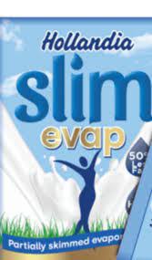 HOLLANDIA SLIM EVAPORATED MILK DRINK 120G