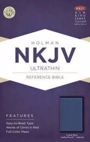 HOLMAN NKJV ULTRATHIN COBALT BLUE