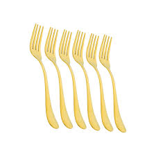 HOME EMPIRE GOLDEN FORK BY 6PCS