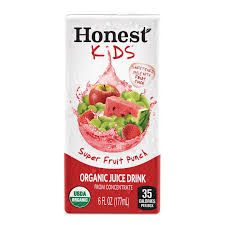 HONEST KIDS FRUIT PUNCH DRINK 177ML