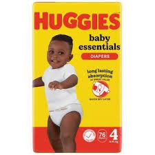 HUGGIES DIAPERS  SIZE 4