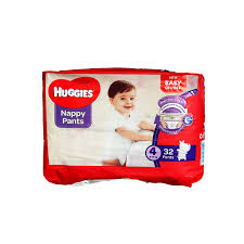 HUGGIES NAPPY PANTS 4 BY 32