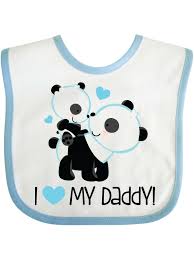 I LOVE PANDA BABY BIB