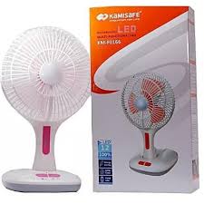KAMISAFE RECHARGEABLE LED MULTI FUNCTIONAL FAN KM-F0166