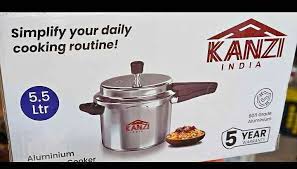 KANZI ALUMINIUM PRESSURE COOKER 5.5LTR