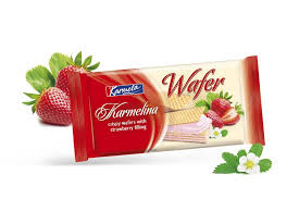 KARMELA COATED WAFER WITH STRAWBERRY 55G