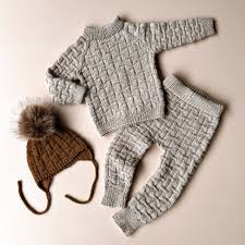KNITTED 4 IN 1 ONE YEAR BABY SET