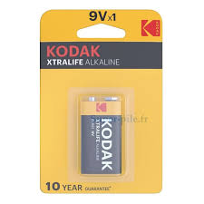 KODAK XTRALIFE ALKALINE 9V BATTERY