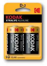 KODAK XTRALIFE ALKALINE D BATTERY