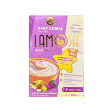 LAMOSA NUTRI GOLD MIXED FRUITS N PURPLE SWEET POTATO BABY CEREAL 250G