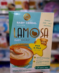 LAMOSA NUTRI GOLD RICE N MILK BABY CEREAL 250G