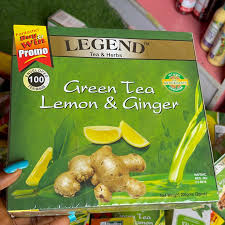 LEGEND GREEN TEA LEMON N GINGER BY 100