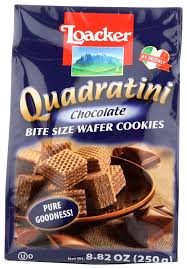 LOACKER QUADRATINI CHOCOLATE WAFER COOKIES
