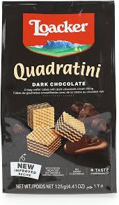 LOACKER QUADRATINI DARK CHOCOLATE 125G