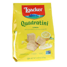 LOACKER QUADRATINI LEMON WAFER COOKIES 250