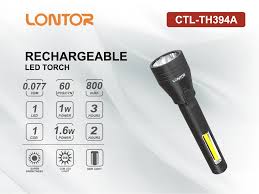 LONTOR RECHARGEABLE LED TORCH TH394A