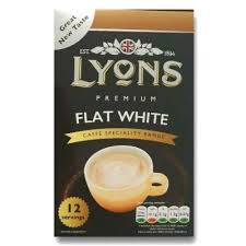 LYONS CAPPUCCINO FLAT WHITE CAFFE 180G