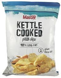 MASTER KETTLE POTATO CHIPS SEA SALT 90G