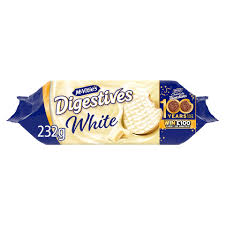 MCVITIES DIGESTIVE WHITE CHOCOLATE 120G