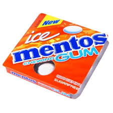 MENTOS ICE GUM ORANGE MINT PCS