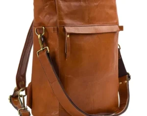 MOONLIGHT LEATHER BAG COFFEE BROWN BIGGEST