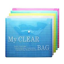 MY CLEAR BAG TRANSPARENT DOCUMENT FILE