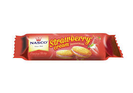 NASCO STRAWBERRY CREAM BISCUIT 11OG
