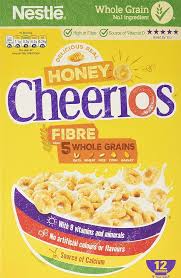 NESTLE HONEY CHEERIOS FIBRE 375G