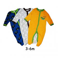 NEXT BEAN 3 PACK SLEEPSUIT 36