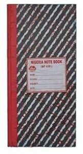 NIGERIA NOTE BOOK WF 420 LONG SMALLEST