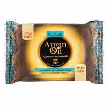 NUAGE ARGAN OIL CLEANSING FACIAL WIPES