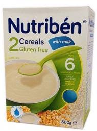 NUTRIBEN CEREALS 2 GLUTEN FREE CORN RICE 300G