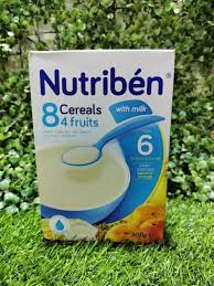NUTRIBEN CEREALS 8 CEREALS 4 FRUITS FROM 6 MONTHS TO 3 YEARS 300G