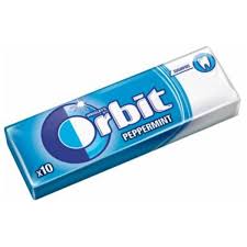 ORBIT PEPPERMINT GUM 13.6G