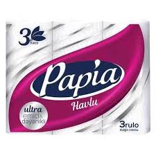 PAPIA KITCHEN TOILET TISSUE 3 ROLLS