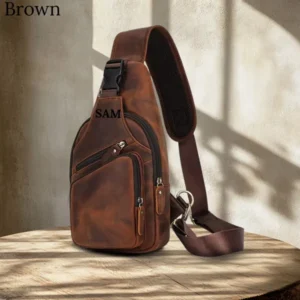 PERSONAL TALLOR ARMPIT MENS LEATHER BAG