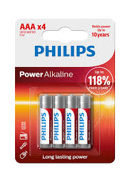 PHILIPS POWER ALKALINE AAAX4