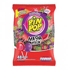 PIN POP BUBBLE GUM ASSORTED PCK
