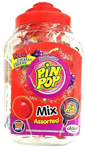 PIN POP BUBBLE GUM MIXED
