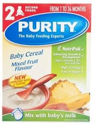 PURITY BABY CEREAL (MIXED FRUIT)
