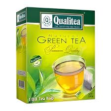 QUALITEA GREEN TEA 100 TEA BAGS