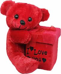 RED TEDDY SMALLEST WITH BOX