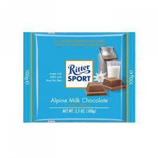 RITTER SPORT ALPINE MILK CHOCOLATE