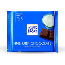 RITTER SPORT FINE MILK CHOCOLATE 100G