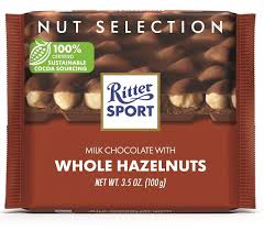 RITTER SPORT WHOLE HAZELNUT 100G