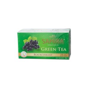 SAMIRA GREEN TEA BLACKCURRANT 25TEA BAGS