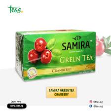 SAMIRA GREEN TEA CRANBERRY 25TEA BAGS