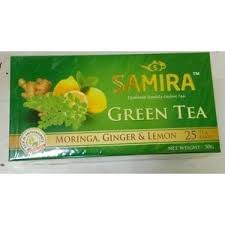 SAMIRA GREEN TEA MORINGA,GINGER AND LEMON