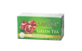 SAMIRA GREEN TEA POMEGRANTE 25TEA BAGS